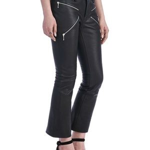 NWOT  Alexander Wang black leather pants